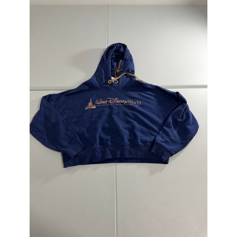 Disney World Women’s Pullover Crop Hoodie Size Medium